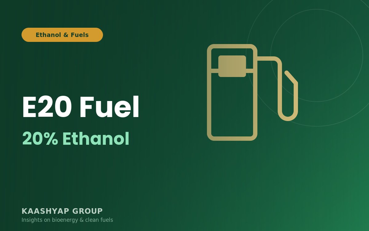 E20 Fuel Explained: What India's 20% Ethanol Blending Milestone Means for Clean Energy