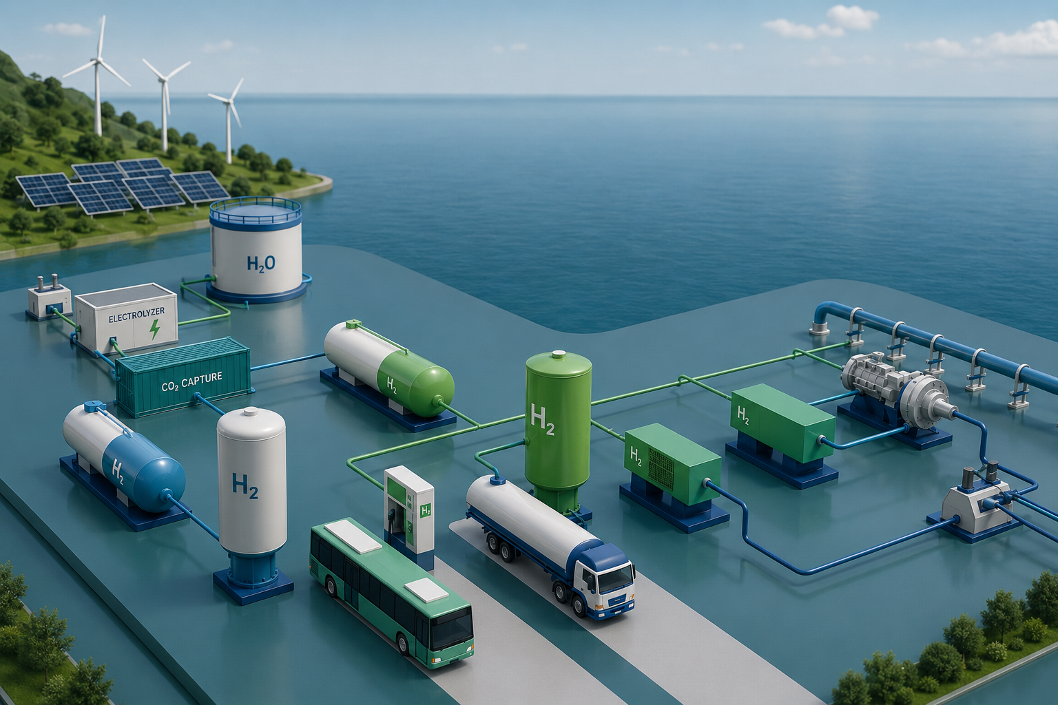 Green methanol as a hydrogen carrier
